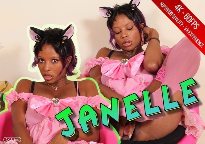 Janelle's Hot Solo Dildo Play in Pink Stockings