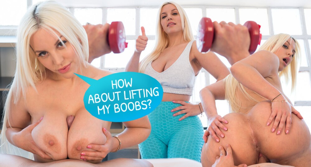 Blondie Fesser Hot VR Workout Session