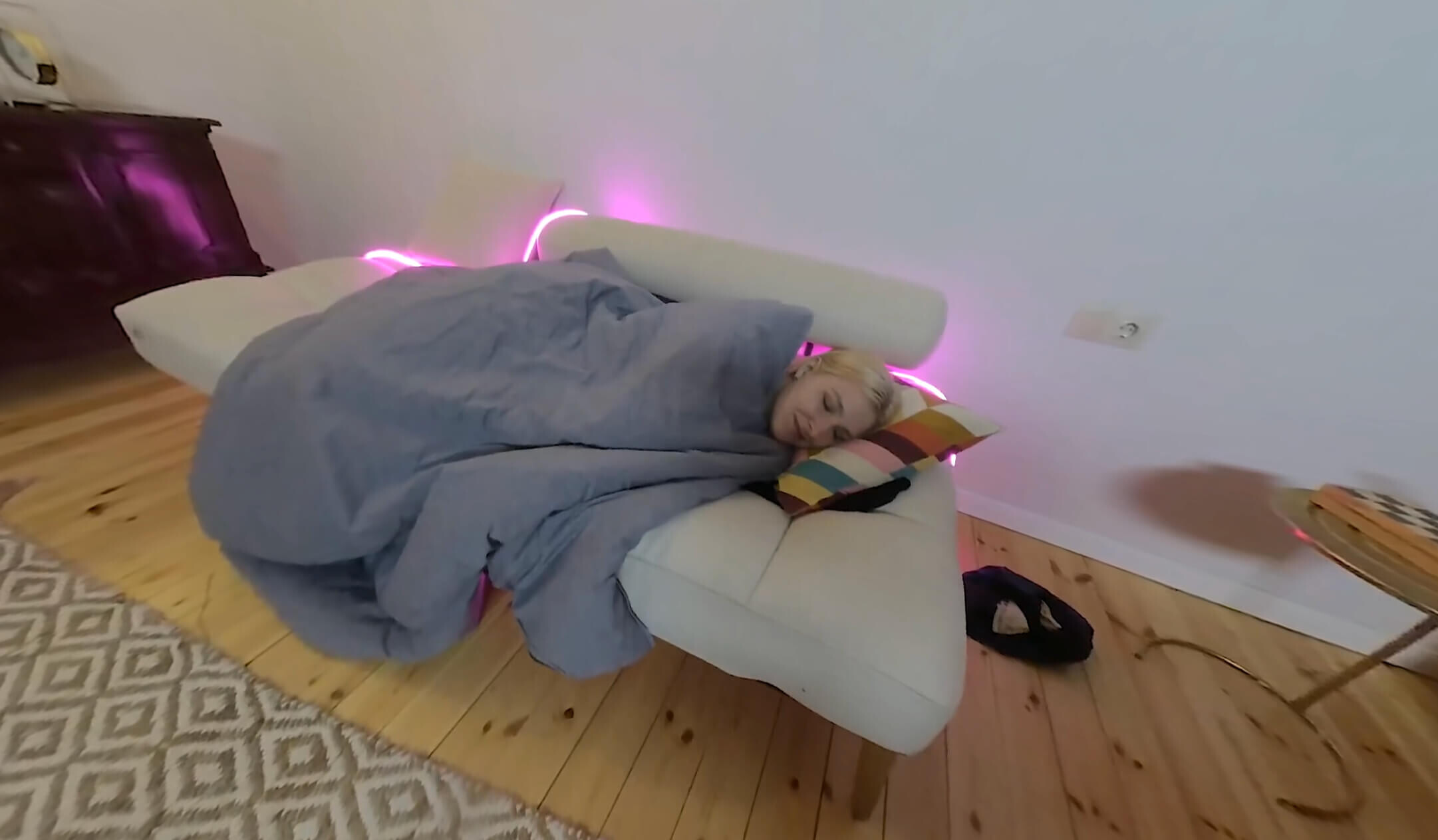 Sweet Blonde Girl With Hairy Breast 