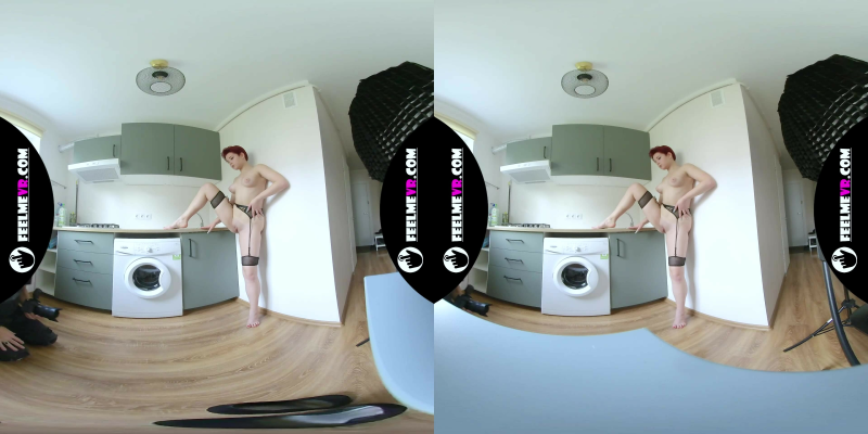 180VR Marija Redhead Nude Photosession Backstage - Image 6