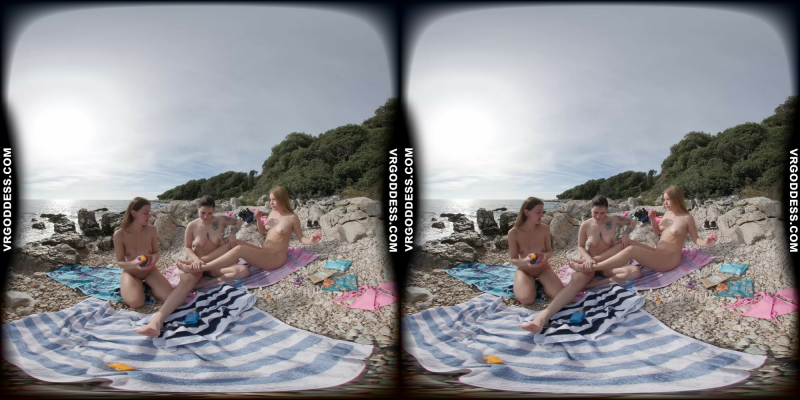 Kristina, Emmux & Rebeka Ruby Beach Picnic Fun - Image 4