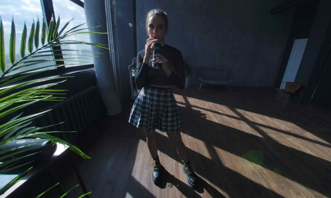 After School Tease with ArinaQ in Stunning VR - Image 1