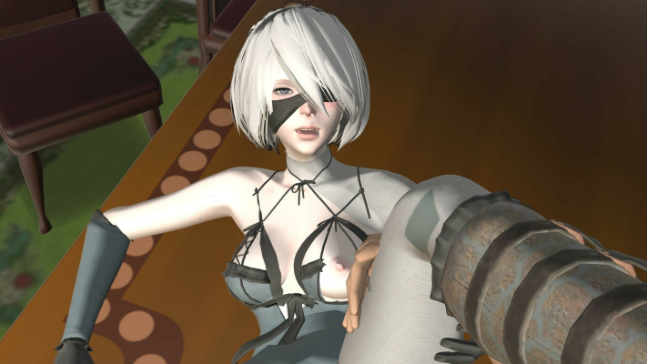 2B Nier Automata XXX Parody - Table Passion - Image 1