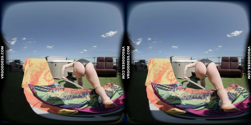 Melonie Oiled Up Sunbathing Finger Masturbating Her Pussy And Asshole Outdoors - Image 2