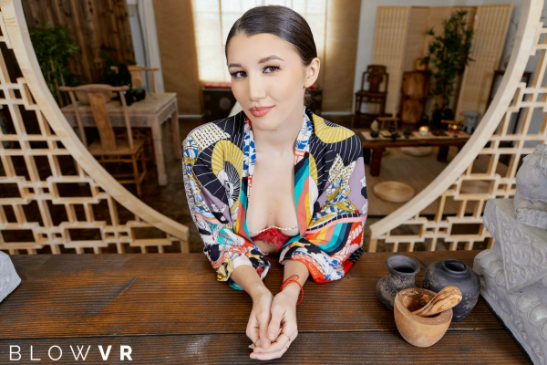 Maya Woulfe Sensual Blowjob in Stunning VR - Image 1