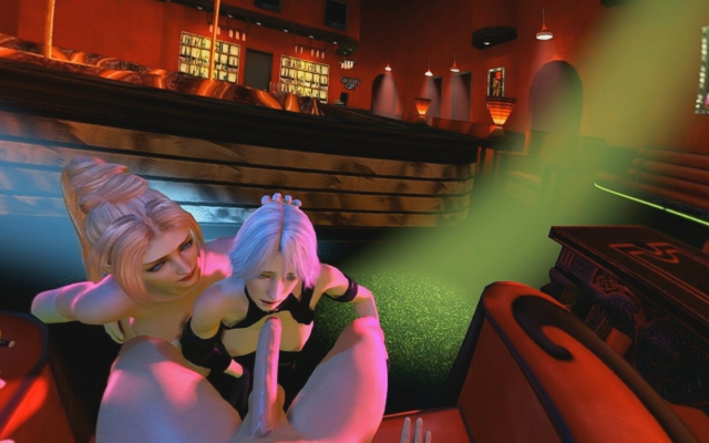 Christie and Rachel in Wild Feline Taming Parody - Image 5