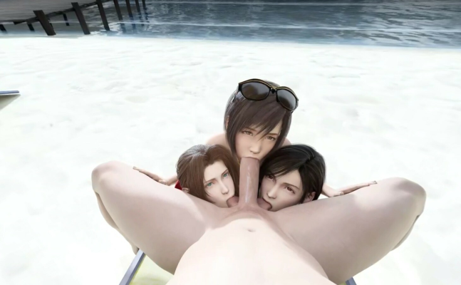 Final Fantasy Beach Threesome VR Parody - Image 4