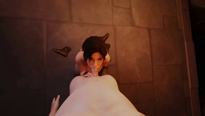 Lara Croft Blowjob Parody in Stunning 4K - Image 4