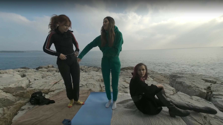 Cheri Josie Poppy Winter Beach Vacation Nude Yoga Outdoors - Image 1