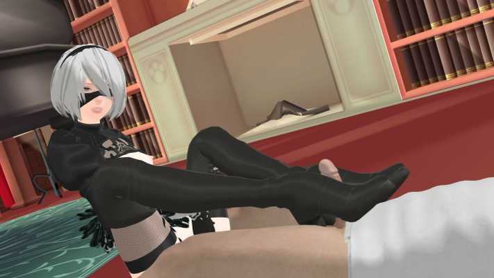 Nier Automata 2B Footjob: Sexy VR Parody - Image 1