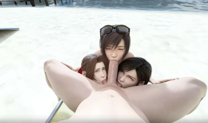 Final Fantasy Beach Threesome VR Parody - Image 2