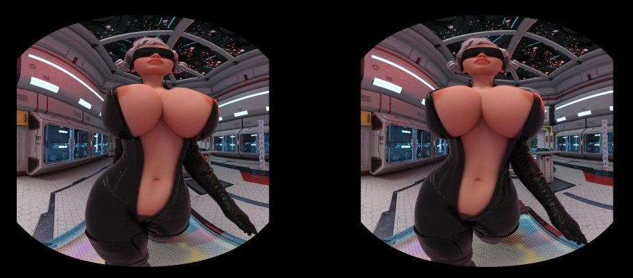 Animated Sexy Babe in VR: Stunning Front Walk - Image 1