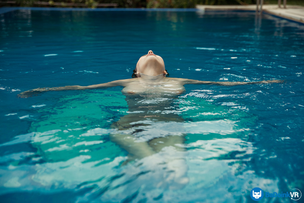 Mila Azul Solo VR: Sensual Brunette Tease - Image 1