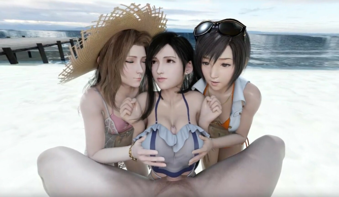 Final Fantasy VR Threesome with Aerith and Tifa - Image 1