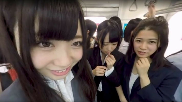 Steamy Train Encounter in Crowded Car VR POV - Image 5