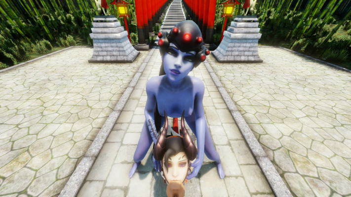 Overwatch Mercy & Widowmaker Deepthroat Parody - Image 1