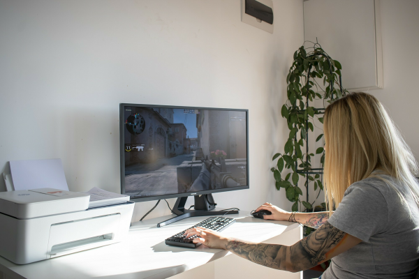 Sassy Tiff - Relaxing After Gaming Turns To Squirting All Over The Office - Image 2