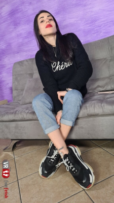 Seductive Petra Lures You With Her Sweaty Feet After An Intense Workout - Image 1