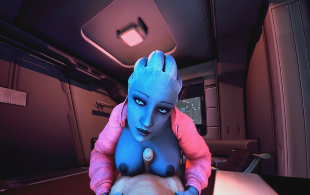 Mass Effect XXX: Liara's Hot Tittyfuck Scene - Image 1